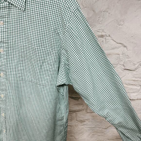 Polo Ralph Lauren Curham Shirt Mens Large Green Check Classic Button Up Vintage - Picture 3 of 5